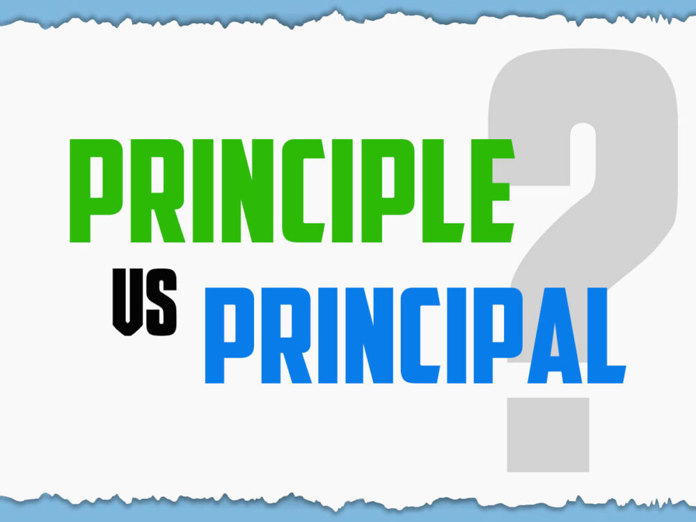 Principle Vs Principal – Which One Is Correct?